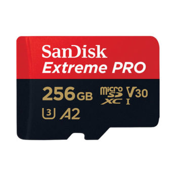 SanDisk Extreme PRO 256GB 200/140MB/s microSDXC A2 C10 V30 UHS-I U3 Drony / Kamery Sportowe + ADAPTER