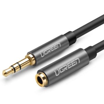 Przedłużacz audio AUX UGREEN AV118 kabel jack 3,5 mm, 3m (czarny)