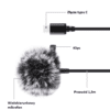 Mikrofon Jack Puluz krawatowy z klipsem PU425 1,5m USB-C - obrazek 3