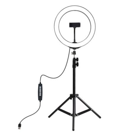 Statyw Puluz 1.1 m z oświetleniem RGBW LED 26cm vlog / stream / smartfon PKT3044 - obrazek 3