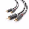 Przewód 2RCA (Cinch) do 2RCA (Cinch) UGREEN AV104 3m (czarny)