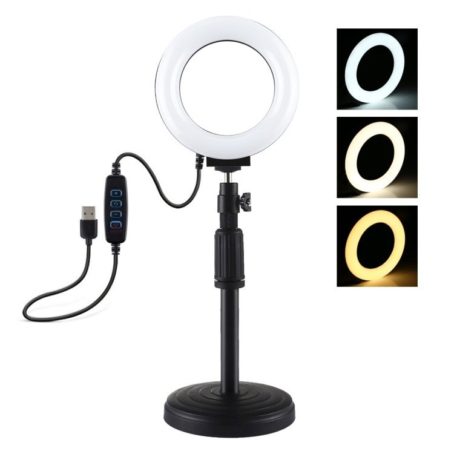 Lampa pierścieniowa LED Puluz z regulowaną podstawką PU391 - obrazek 3