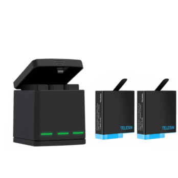 Ładowarka trójkanałowa Telesin Box dla GoPro Hero 8 + 2 akumulatory (GP-BNC-801)
