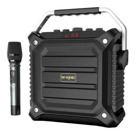 Głośnik bezprzewodowy Bluetooth W-KING K3H 100W + mikrofon (czarny)