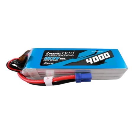 Akumulator Gens ace G-Tech 4000mAh 22.2V 60C 6S1P Lipo z konektorem EC5 Plug