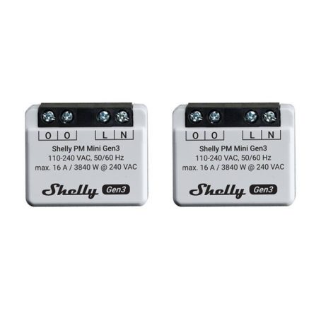 Zestaw 2 Sterowników Shelly PM Mini Gen3 WiFi/Bluetooth