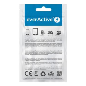 Kabel zasilający everActive CBB-1CB (USB – USB typu C ; 1m; kolor czarny)