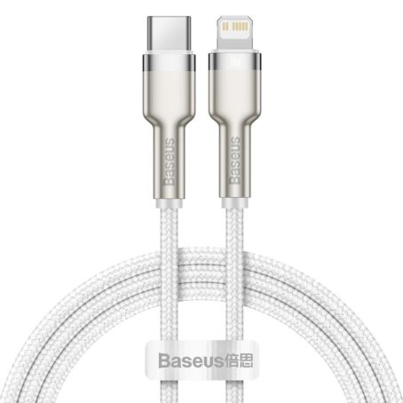 BASEUS KABEL USB-C LIGHTNING CAFULE PD 1M BIAŁY