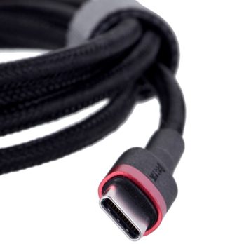 BASEUS KABEL USB-C DO USB-C CAFULE 60W 1M, CZARNY