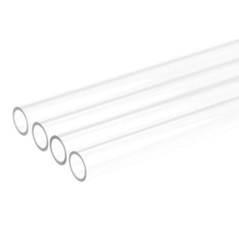 Alphacool Ice Tube 13/10mm Twarda tuba akrylowa (PMMA) – przezroczysta, 80cm (zestaw 4 szt.)
