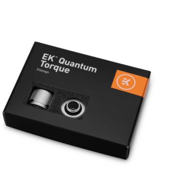 Bloki wodne EK EK-Quantum Torque STC 10/13 – opakowanie 6 szt., Satynowy Tytan