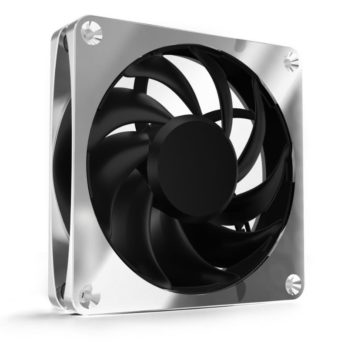 Alphacool Apex Stealth Metall Obudowa komputera Wentylator 12 cm Chrom 1 szt.