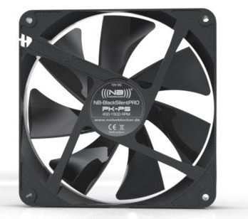 Noiseblocker NB-BlackSilent Pro Obudowa komputera Wentylator 14 cm Czarny
