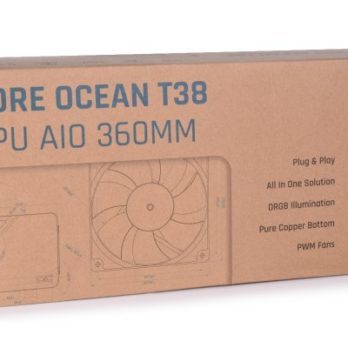 Alphacool T38 Procesor Liquid cooling kit 12 cm Czarny
