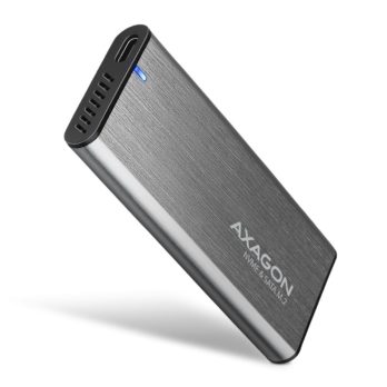AXAGON EEM2-SG2 RAW BOX Etui zewnętrzne na dyski SSD M.2 USB-C 3.2 Gen 2 – srebrny