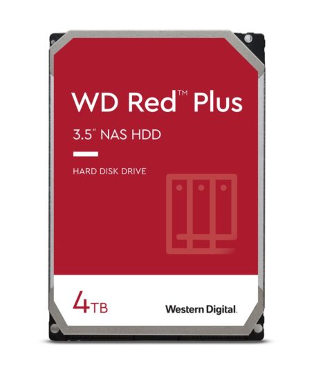 Dysk HDD WD Red Plus WD40EFPX (4 TB ; 3.5"; 256 MB)