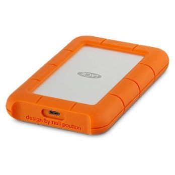 LaCie Rugged USB-C zewnętrzny dysk twarde 4 TB 5400 RPM 2.5″ USB Type-C 3.2 Gen 1 (3.1 Gen 1) Pomarańczowy, Srebrny