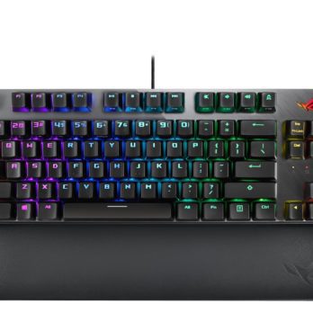 ASUS ROG Strix Scope NX TKL Deluxe klawiatura Gaming USB Niemiecki Czarny, Szary