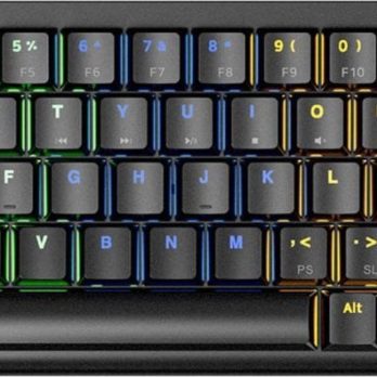 RAMPAGE KLAWIATURA MECHANICZNA LOW PROFILE REBEL CZARNA