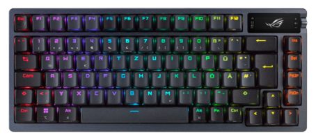 ASUS ROG Azoth klawiatura Gaming USB + RF Wireless + Bluetooth QWERTY Czarny