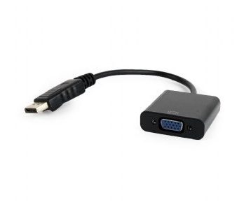 Adapter GEMBIRD A-DPM-VGAF-02 (DisplayPort M – D-Sub (VGA) F; 0,15m; kolor czarny)