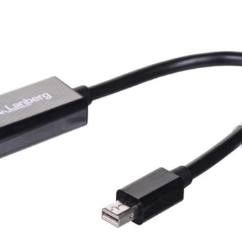Adapter Lanberg AD-0005-BK (Mini DisplayPort M – HDMI F; 0,20m; kolor czarny)