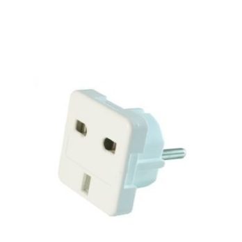 Adapter GEMBIRD A-AC-UKEU-001 (Angielski F – PL (10A) M; kolor biały)