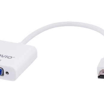 Adapter SAVIO CL-27/B (HDMI M – D-Sub (VGA) F; 0,10m; kolor biały)