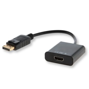 Adapter SAVIO cl-55 (HDMI F – DisplayPort M; 0,10m; kolor czarny)