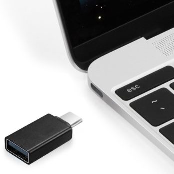 Adapter GEMBIRD A-USB2-CMAF-01 (USB typu C M – USB 2.0 F; kolor czarny)