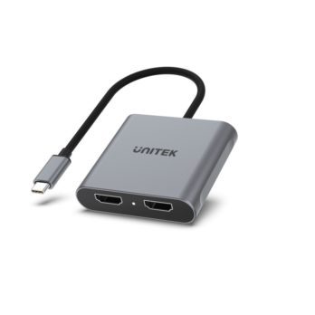 UNITEK ADAPTER USB-C – 2X HDMI 4K MST (M/F)