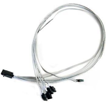 Microsemi ADAPTEC I-HDMSAS-4SATA-SB.8M 0,8 m 6 Gbit/s Szary