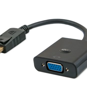 Adapter SAVIO CL-90 (DisplayPort M – D-Sub (VGA) F; 0,20m; kolor czarny)