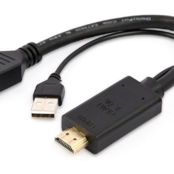 I/O ADAPTER HDMI TO DP/BLACK A-HDMIM-DPF-01 GEMBIRD