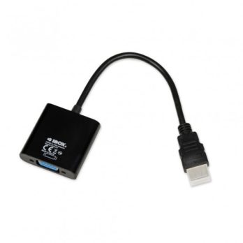 Adapter IBOX IAHV01 (HDMI M – D-Sub (VGA) F; 1m; kolor czarny)