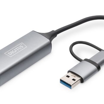 Adapter USB Typ-C na Gigabit Ethernet 2,5GUSB-C + USB A (USB 3.1/3.0)