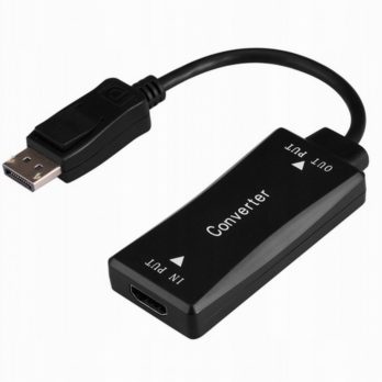 GEMBIRD KABEL AKTYWNY KONWERTER SYGNAŁU HDMI 4K NA DISPLAYPORT 15CM, CZARNY