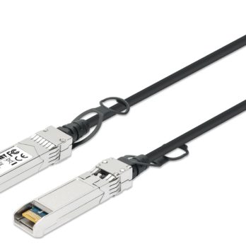 Intellinet 508391 kabel InfiniBand / światłowodowy 1 m SFP+ Czarny, Srebrny