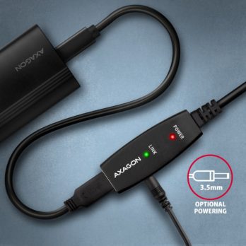 Axagon ADR-215 USB 2.0 A-M -> A-F active extension/repeater cable 15m – Kabel – Digital/Daten kabel USB USB A Czarny