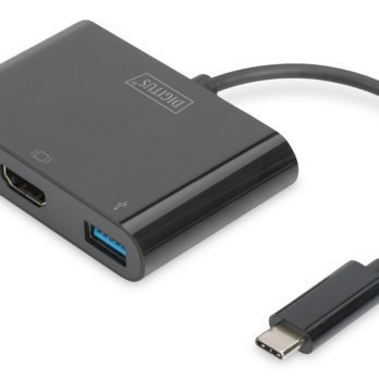 Digitus Wieloportowy adapter HDMI USB Type-C™, 3 porty