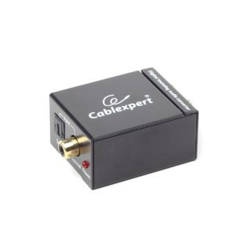 Adapter GEMBIRD DSC-OPT-RCA-001 (Toslink – RCA ; kolor czarny)