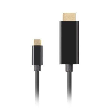 LANBERG KABEL USB-C(M)->HDMI(M) 1M 4K 60HZ CZARNY CA-CMHD-10CU-0010-BK