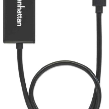 Manhattan 152259 zewnętrzna karta graficzna usb Czarny