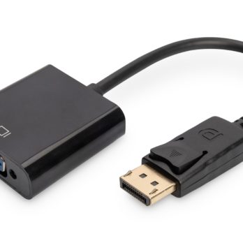 Kabel Assmann AK-340403-001-S (DisplayPort M – D-Sub (VGA) F; 0,15m; kolor czarny)