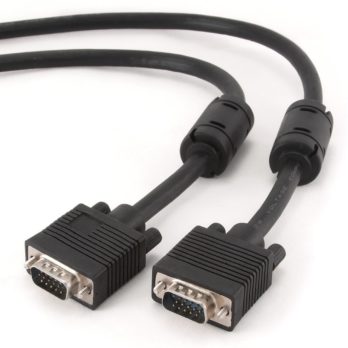 Kabel GEMBIRD CC-PPVGA-10M-B (D-Sub (VGA) M – D-Sub (VGA) M; 10m; kolor czarny)