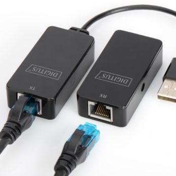Przedłużacz USB 2.0 HighSpeed po skrętce Cat.5e/6 UTP do 50m