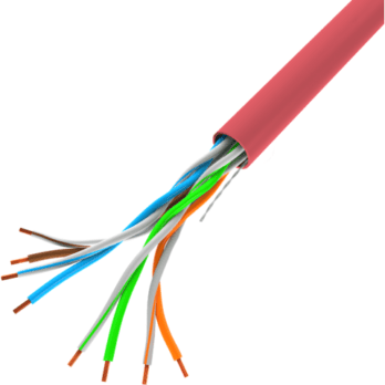 LANBERG KABEL LAN UTP 100MB/S 305M DRUT CCA CZERWONY