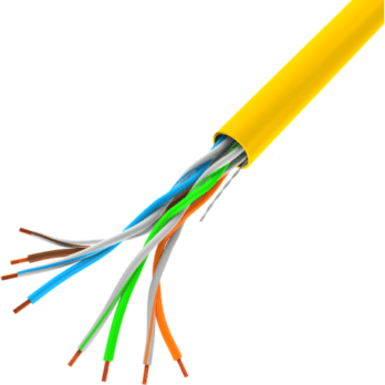 LANBERG KABEL LAN UTP 100MB/S 305M DRUT CCA ŻÓŁTY