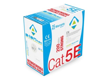 ALANTEC Kabel sieciowy WZMOCNIONY U/UTP kat.5e PVC Eca 305m