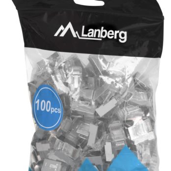 LANBERG WTYK SIECIOWY PRZELOTOWY RJ45 (8P8C) KAT.5E FTP 100 SZT. PLS-5000EZ